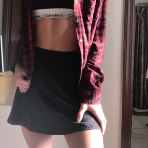 Nollie Grey mini skater skirt